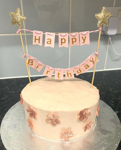 Rose Gold-themed birthday cake!
