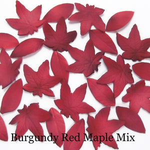 Burgundy Red Maple Leaf Mix brings colour to your Autumn Cakes!