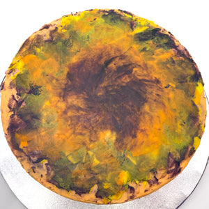Moody Marbled Halloween Cake!