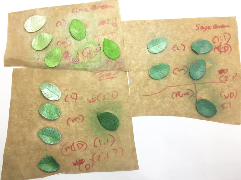 Green Pearl leaf colour trials!