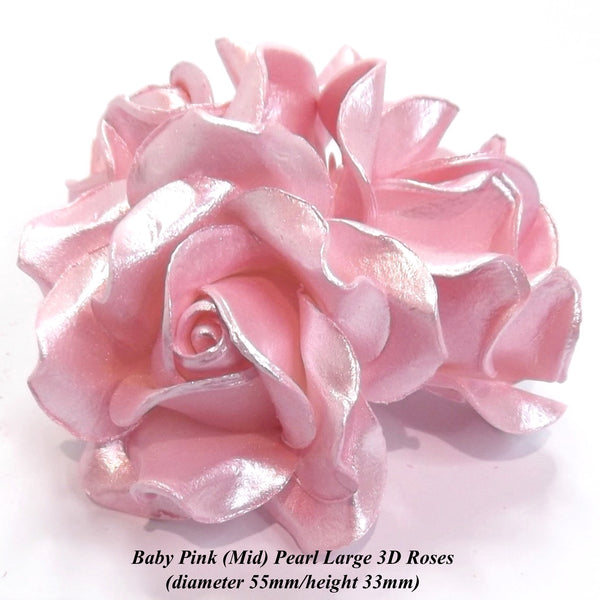 Mid Pink Pearl Roses for your Cakes!