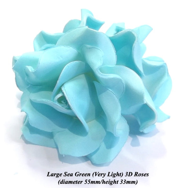 Very Light Turquoise Roses for your Cake!