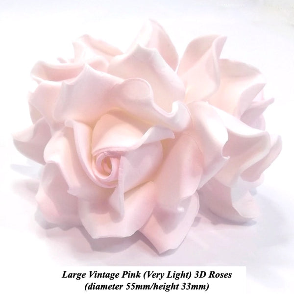 Vintage Pink Roses for your special wedding cake!