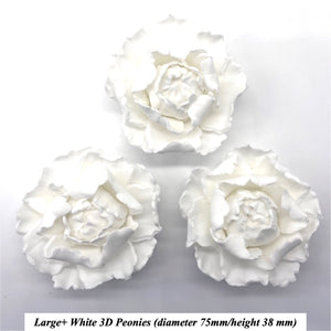 Larger White Peony for your Special Celebration Cakes!