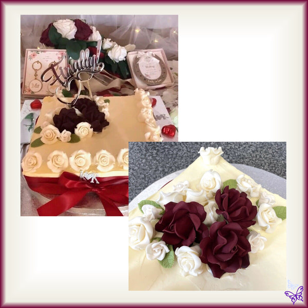 Burgundy Customer Cake Photo!