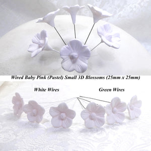 Pastel Pink 3D Blossoms invidually wired!