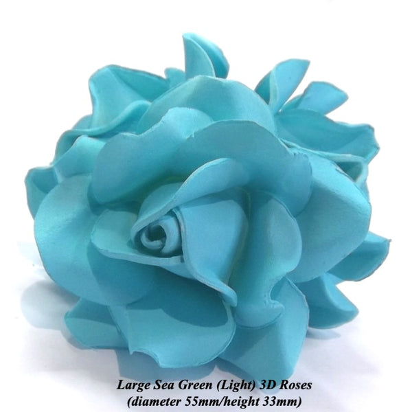 Light Turquoise Roses will create a beautiful summer-inspired cake topper!