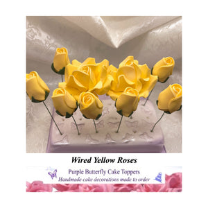 Wired Yellow Roses!