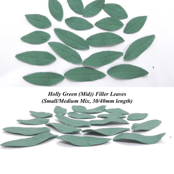 Holly Green (Mid) Filler Leaves for your cake toppers!