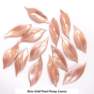 Rose Gold Peony Leaves for your Cake Topper!