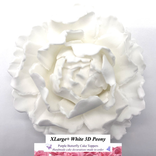 Super-sized White Peony for your Wedding Cake!