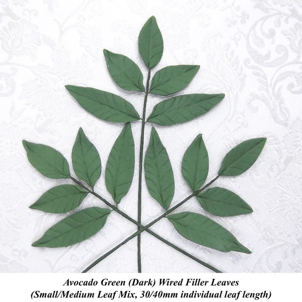 Check out these Dark Green Wired Filler Leaves!...