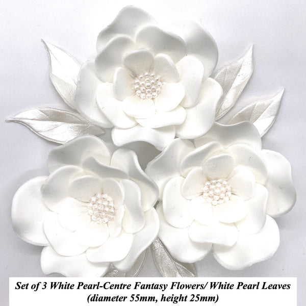 White Pearl-Centre Famtasy Flowers have arrived!