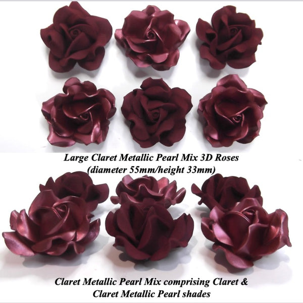 New Claret Pearl Mix shades for your Sugar Flowers!