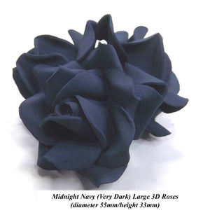 New Midnight Navy 3D Roses!