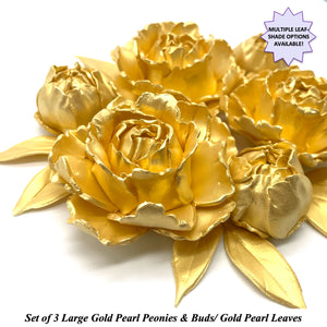 Gold Peony Set for your Golden Cake!