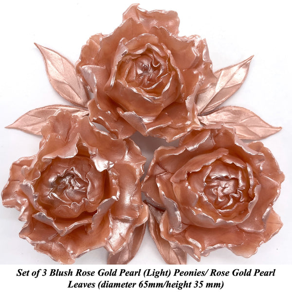 Light Rose Gold Peonies for your Special Celebration Cakes!