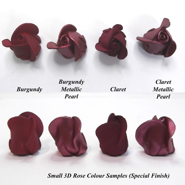 Burgundy & Claret Metallic Pearl Finishes for your Cake Decorations!