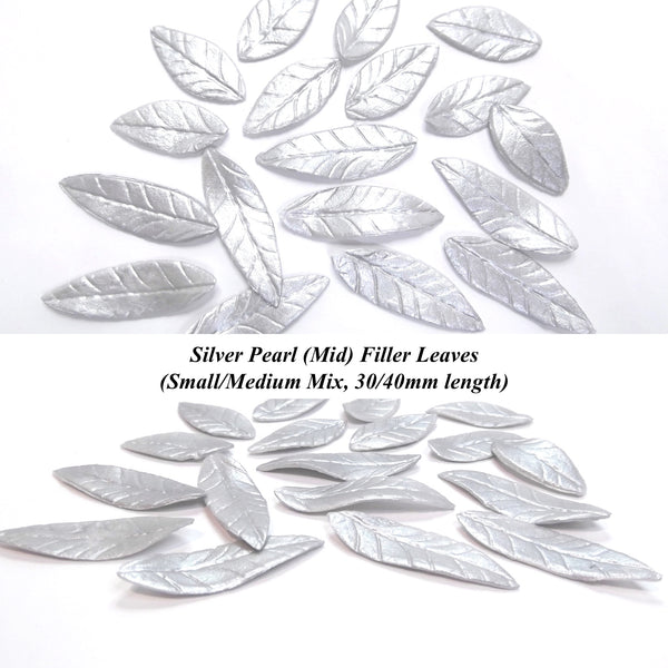 Silver Pearl Leaves for your cakes!