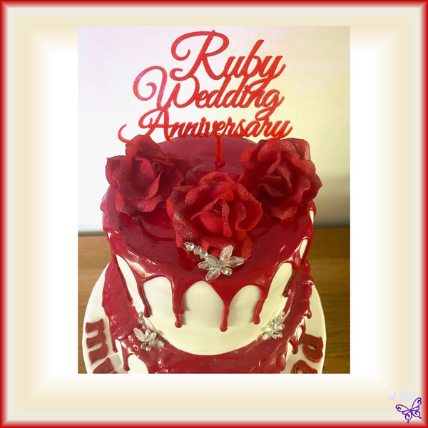 Ruby Anniversary Cake!
