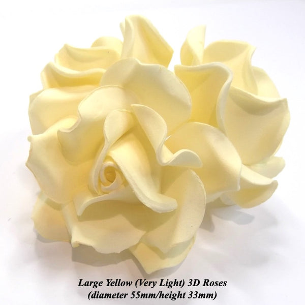 Pale Yellow Roses for your Special Cakes!