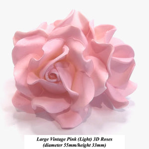 Light Vintage Pink Sugar Roses for your cake!