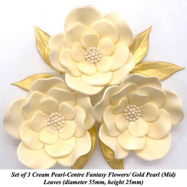 Cream Fantasy Flowers for your Special Cake!