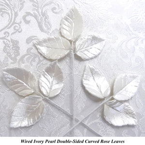 Ivory Pearl Wired Leaves make an entrance!