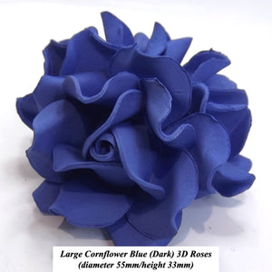 Deep Blue Shade for your Cake Topper Sugar Flowers!
