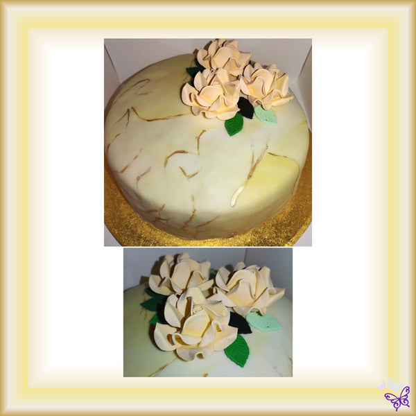Yellow Roses Celebration Cake!