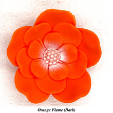 Orange Coral Peach Cake Flowers Edible Wedding Cake Birthday Cake Decoration Pearl Centre Sugar Flowers 55mm