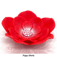 Red Cake Flowers Edible Wedding Cake Birthday Cake Decoration Pearl Centre Sugar Flowers 55mm