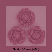 Dusky Mauve 3D Non-Wired Large Sugar Peonies
