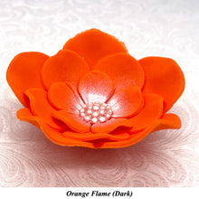 Orange Coral Peach Cake Flowers Edible Wedding Cake Birthday Cake Decoration Pearl Centre Sugar Flowers 55mm