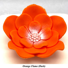 Orange Coral Peach Cake Flowers Edible Wedding Cake Birthday Cake Decoration Pearl Centre Sugar Flowers 55mm