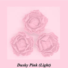 Dusky Pink 3D Non-Wired Large Sugar Peonies