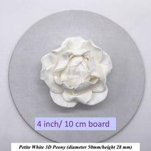 White 3D Non-Wired Petite Sugar Peonies