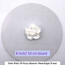 White 3D Non-Wired Petite Sugar Peonies