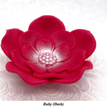 Red Cake Flowers Edible Wedding Cake Birthday Cake Decoration Pearl Centre Sugar Flowers 55mm