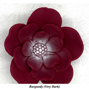 Red Cake Flowers Edible Wedding Cake Birthday Cake Decoration Pearl Centre Sugar Flowers 55mm
