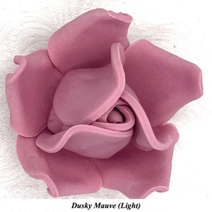 Non-Wired Dusky Pink Petite Medium 3D Sugar Roses Smaller Petal 40mm