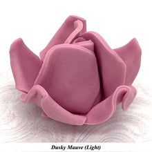 Non-Wired Dusky Pink Petite Medium 3D Sugar Roses Smaller Petal 40mm