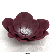 Dusky Pink Mauve Maroon Wine Cake Flowers Edible Wedding Cake Birthday Cake Decoration Pearl Centre Sugar Flowers 55mm
