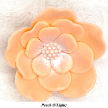 Orange Coral Peach Cake Flowers Edible Wedding Cake Birthday Cake Decoration Pearl Centre Sugar Flowers 55mm