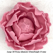 Dusky Pink 3D Non-Wired Large Sugar Peonies