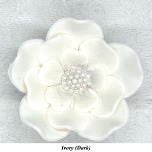 Cake Flowers Edible Wedding Cake Birthday Cake Decoration Pearl Centre Sugar Flowers White Ivory Red Pink Blue Black Maroon ALL COLOURS 55mm