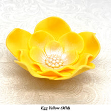 Orange Egg Yellow Cake Flowers Edible Wedding Cake Birthday Cake Decoration Pearl Centre Sugar Flowers 55mm