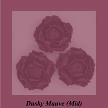 Deep Dusky Mauve \Wine 3D Non-Wired Large Sugar Peonies