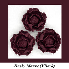 Deep Dusky Mauve \Wine 3D Non-Wired Large Sugar Peonies