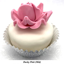 Non-Wired Dusky Pink Petite Large 3D Sugar Roses Smaller Petal 50mm